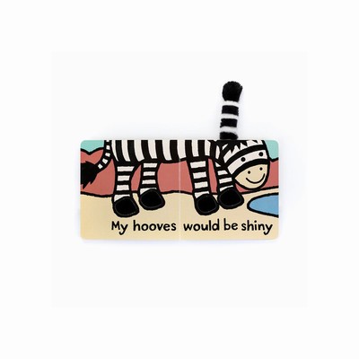 Jellycat If I were a Zebra Board Books Australia | 768149NLJ